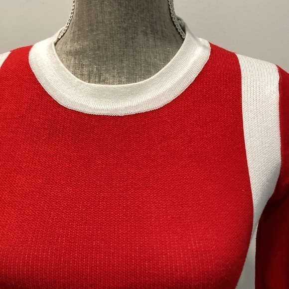 VERO Moda Red Slim Long Sleeve Top Size Medium - Picture 10 of 12